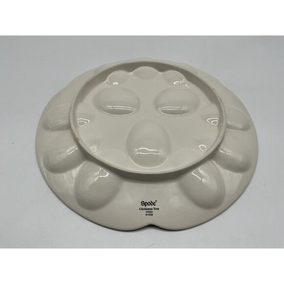Spode Christmas Tree Devilled Egg Platter/Plate Christmas Serveware, Holiday - Picture 13 of 15